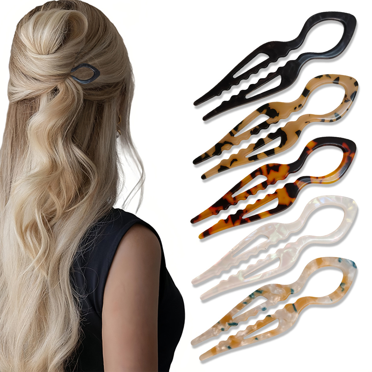 Women Accessories On Sale - Bastoncini per capelli a forma di