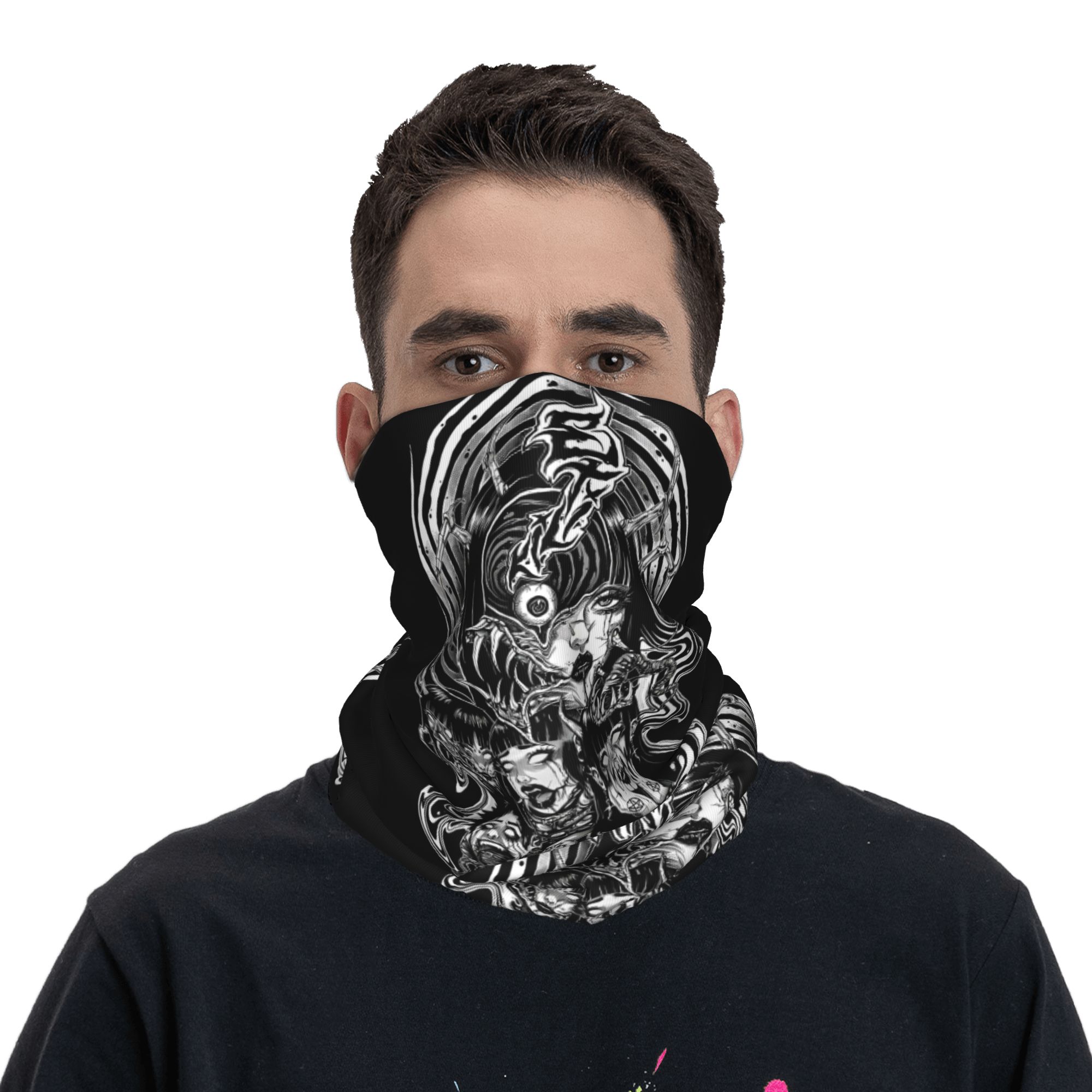 Women'S Running Accessories - Scaldacollo Invernale Anime Horror Giapponese Junji