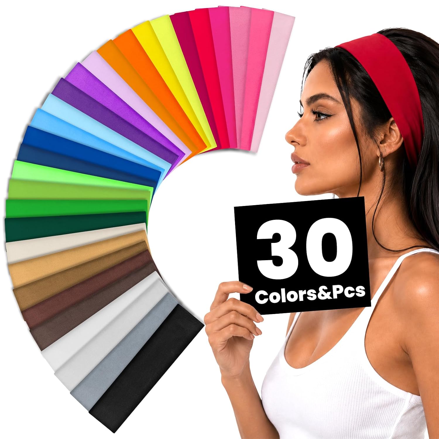Women Accessories On Sale - 30 fasce per capelli in tinta