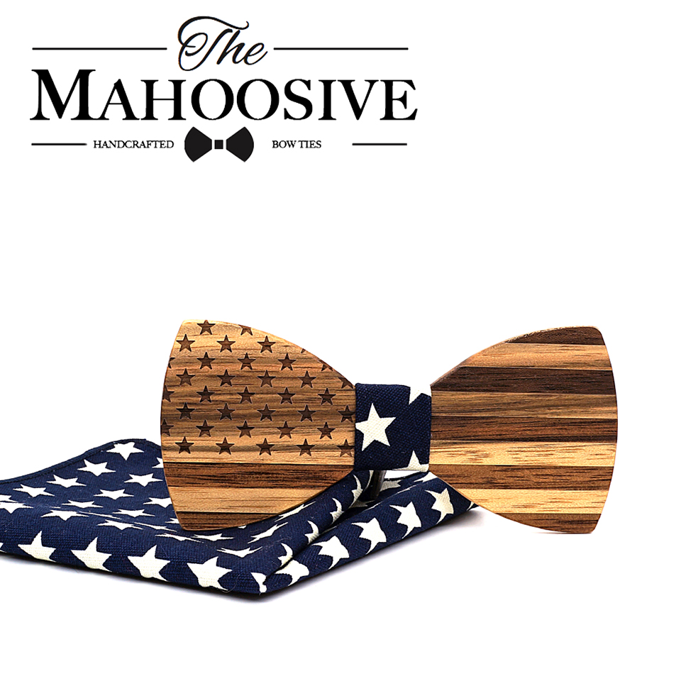 Women Accessories Usa - Cravatte a farfalla giganti in legno
