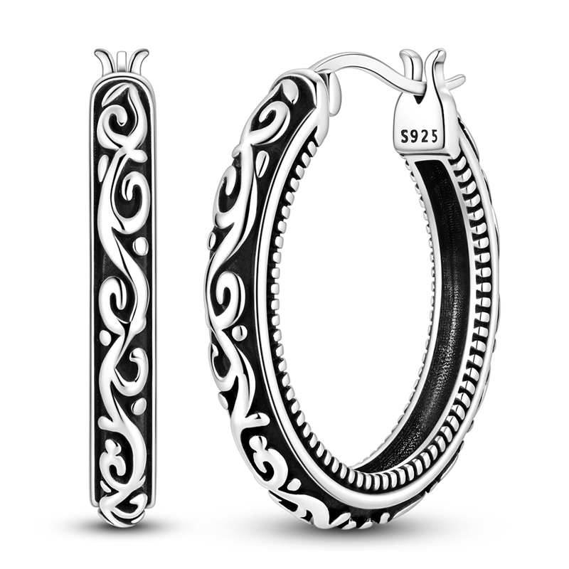 Statement Earrings Oversized - Orecchini in argento sterling 925 da