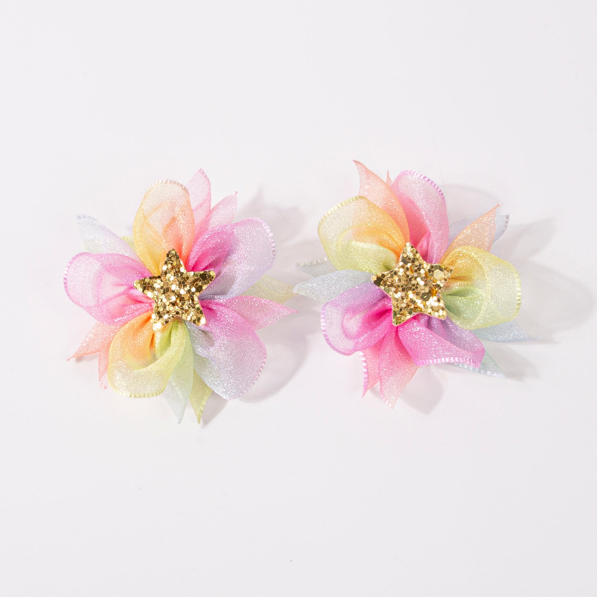 Women'S Accessories Rainbow Shops - 2/4 fermagli per capelli in chiffon