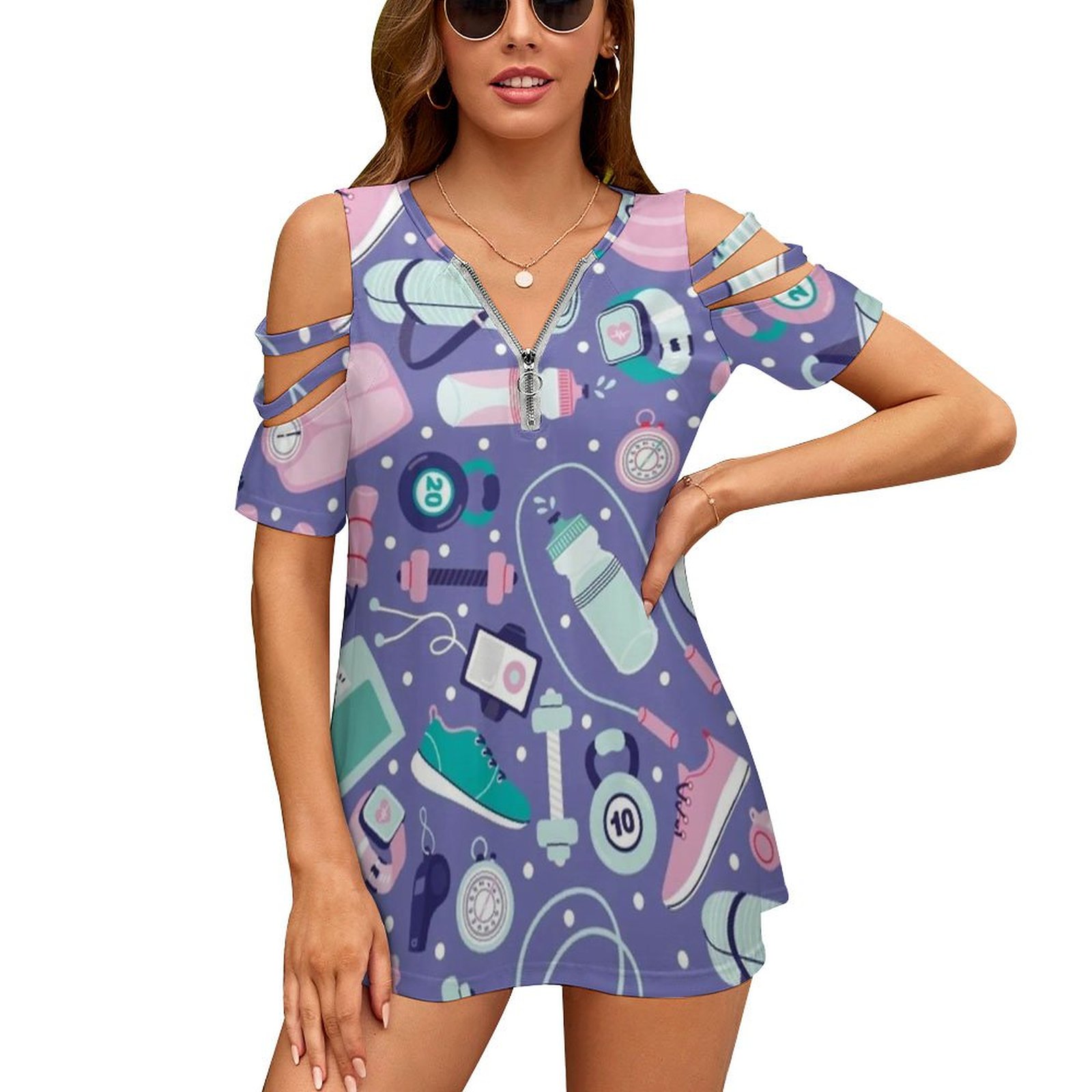 Women Accessories Vector - Get Fit T-shirt da donna New