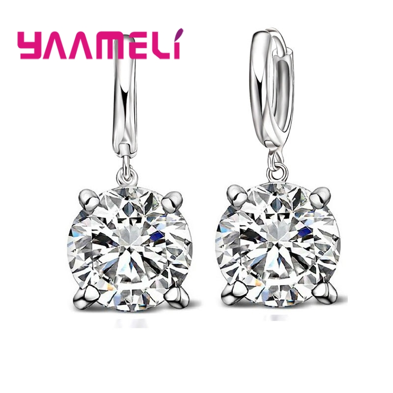 Statement Earrings Oversized - Orecchini pendenti in vero argento sterling