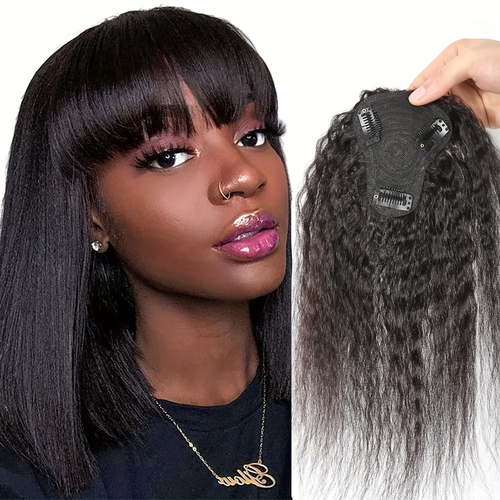 Women Accessories On Sale - Capelli lisci crespi con frangia Pezzo