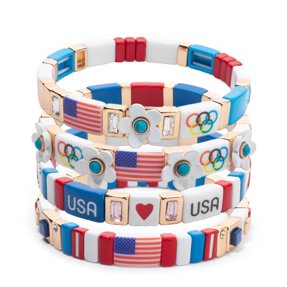 Women Accessories Usa - Braccialetti Patriottici Nuovo Design 2026 da