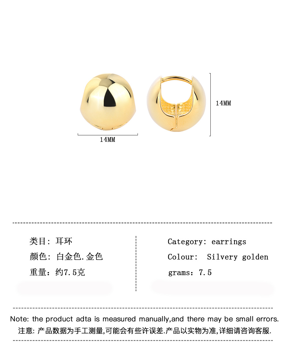 Orecchini a Cerchio Sferici Sp - Statement Earrings Oversized recensione e prezzo