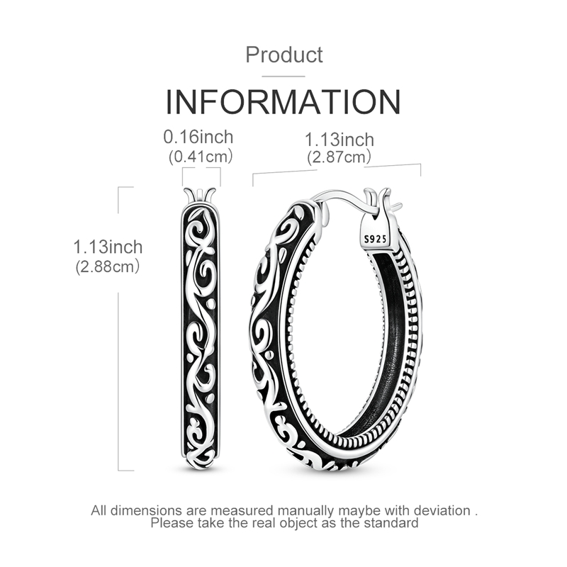 Orecchini in argento sterling  - Statement Earrings Oversized recensione e prezzo