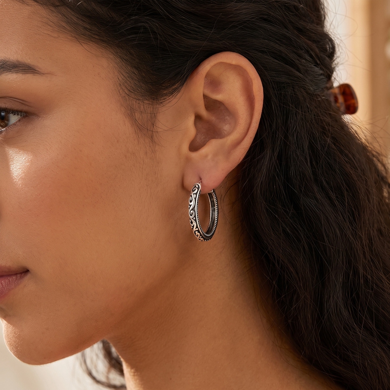 Orecchini in argento sterling  - Statement Earrings Oversized recensione e prezzo