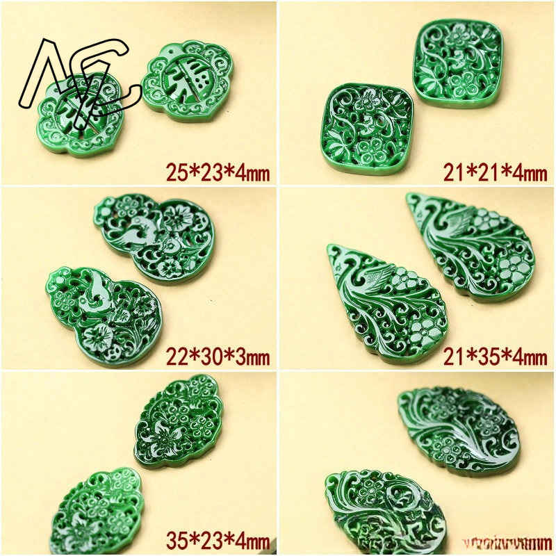 2 Pezzi DIY Smeraldo Verde Nat - Women Accessories Gift recensione e prezzo