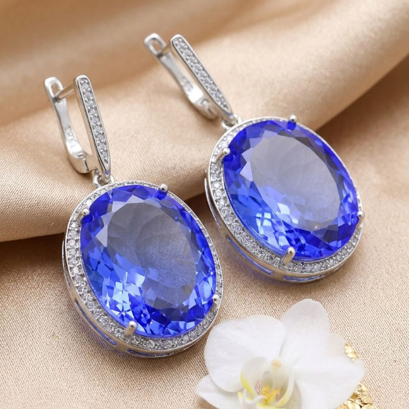 40x21mm Delicata pietra prezio - Statement Earrings Oversized recensione e prezzo
